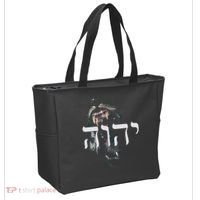YHWH Lion of Judah - Yahweh in Hebrew Tote Bag thumb 2