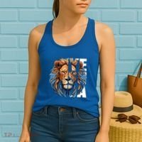 Yeshua Lion Of Judah Fear Bible Christian Religious Cool Gift Women's Tank Top thumb 2