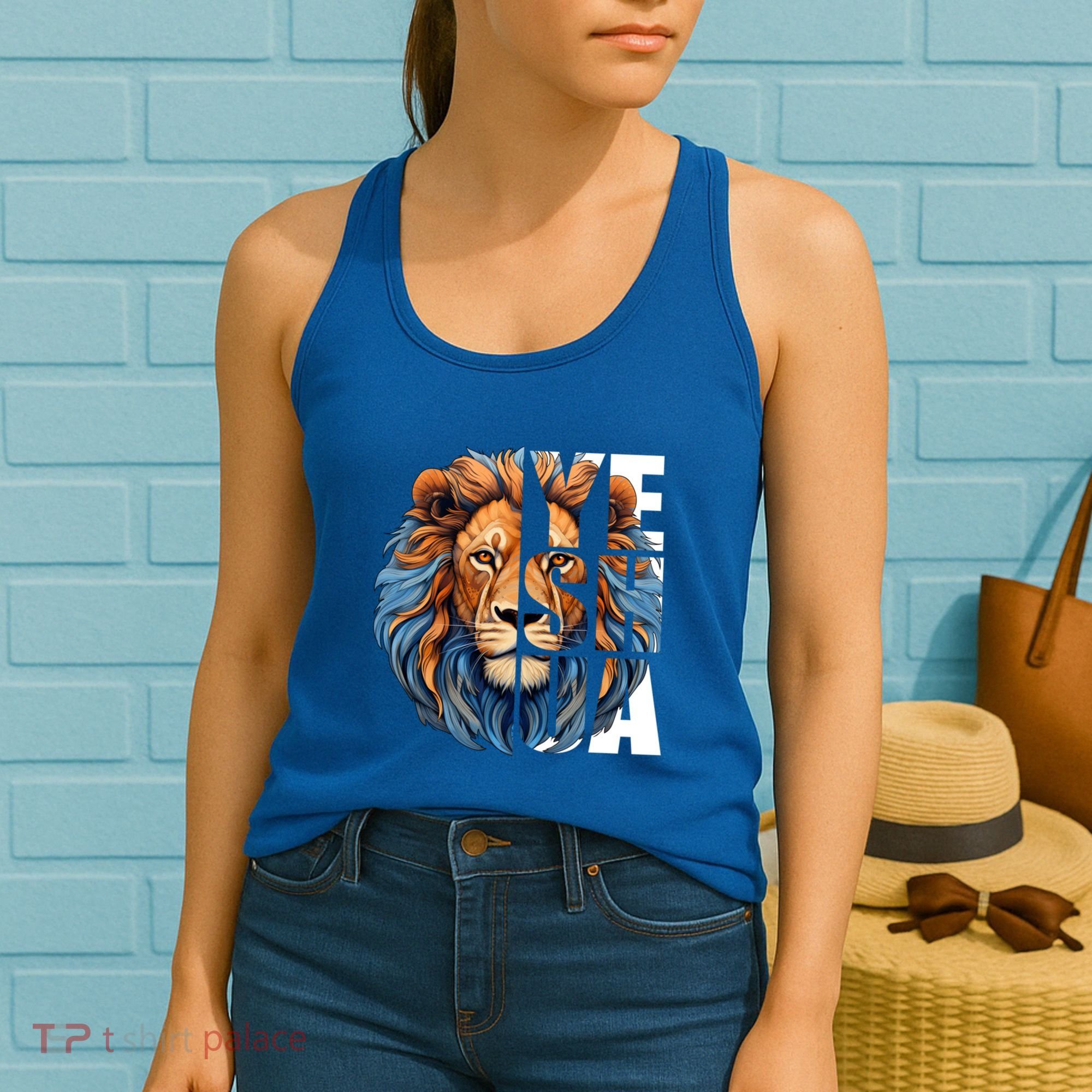 Yeshua Lion Of Judah Fear Bible Christian Religious Cool Gift Women's Tank Top