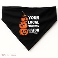Your Local Pumpkin Patch Halloween USA-Made Doggie Bandana thumb 0