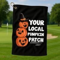 Your Local Pumpkin Patch Halloween Golf Towel thumb 1