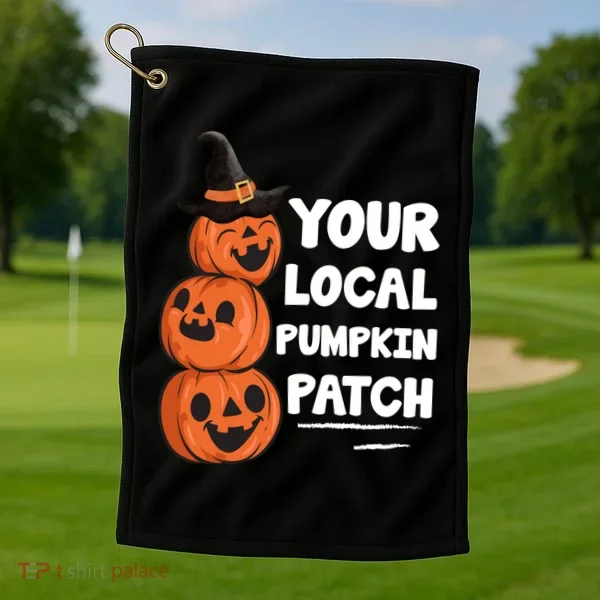 Your Local Pumpkin Patch Halloween Golf Towel
