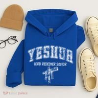 Yeshua Lord Redeemer Savior Christian Faith Savior Gift Hoodie thumb 4
