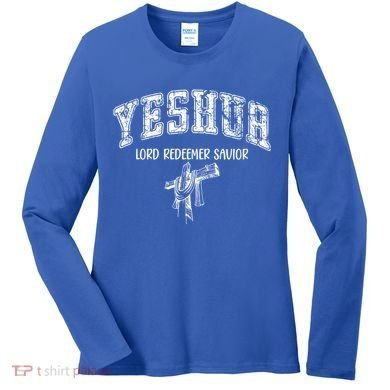 Yeshua Lord Redeemer Savior Christian Faith Savior Gift Women's Long Sleeve Shirt