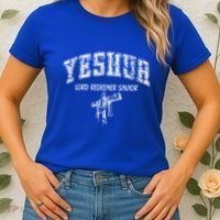 Yeshua Lord Redeemer Savior Christian Faith Savior Gift Women's T-Shirt thumb 2