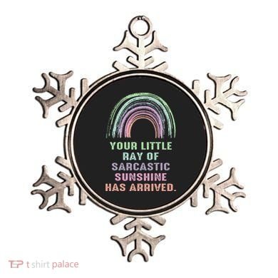Your Little Ray Of Sarcastic Sunshine Has Arrived Rainbow  Ornament