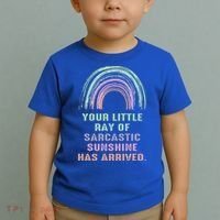 Your Little Ray Of Sarcastic Sunshine Has Arrived Rainbow  Toddler T-Shirt thumb 2