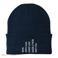 You Look Really Weird Doing That With Your Head Funny Text Beanie thumb 0