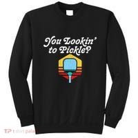 You Lookin To Pickle Pickleball Retro 80s Fit2serve Sweatshirt thumb 0