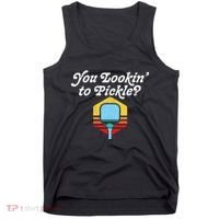 You Lookin To Pickle Pickleball Retro 80s Fit2serve Tank Top thumb 0