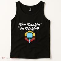 You Lookin To Pickle Pickleball Retro 80s Fit2serve Tank Top thumb 2