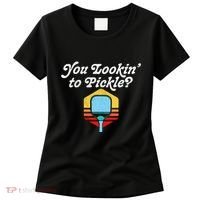 You Lookin To Pickle Pickleball Retro 80s Fit2serve Women's T-Shirt thumb 0