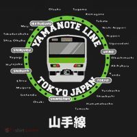 Yamanote Line Tokyo Commuter Loop Line Long Sleeve Shirt thumb 2