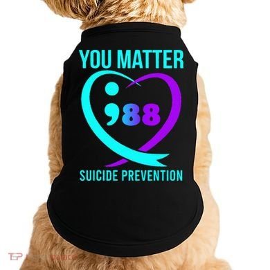 You Matter 988 Suicide Prevention Awareneess Doggie Tank