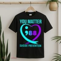 You Matter 988 Suicide Prevention Awareneess T-Shirt thumb 2