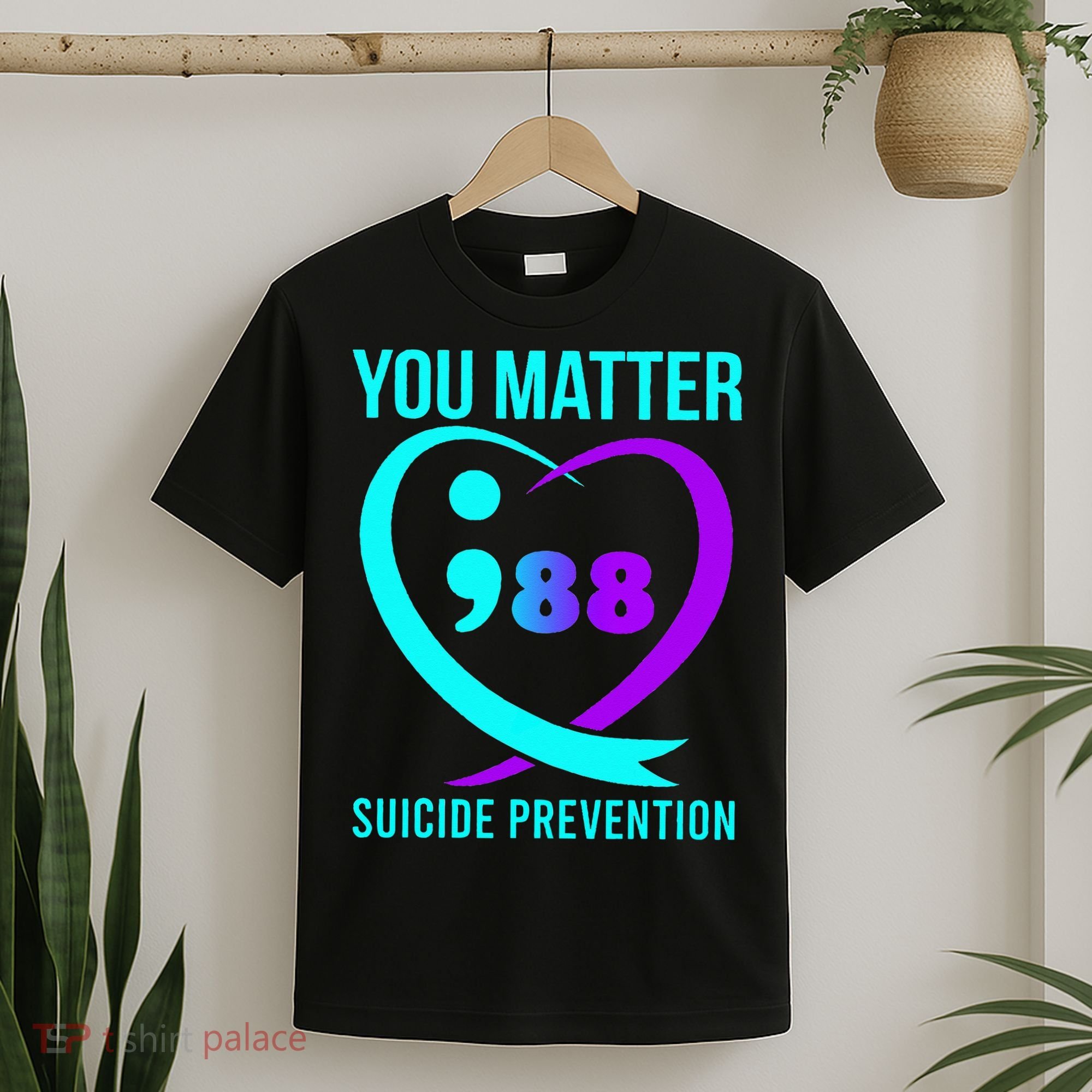 You Matter 988 Suicide Prevention Awareneess T-Shirt