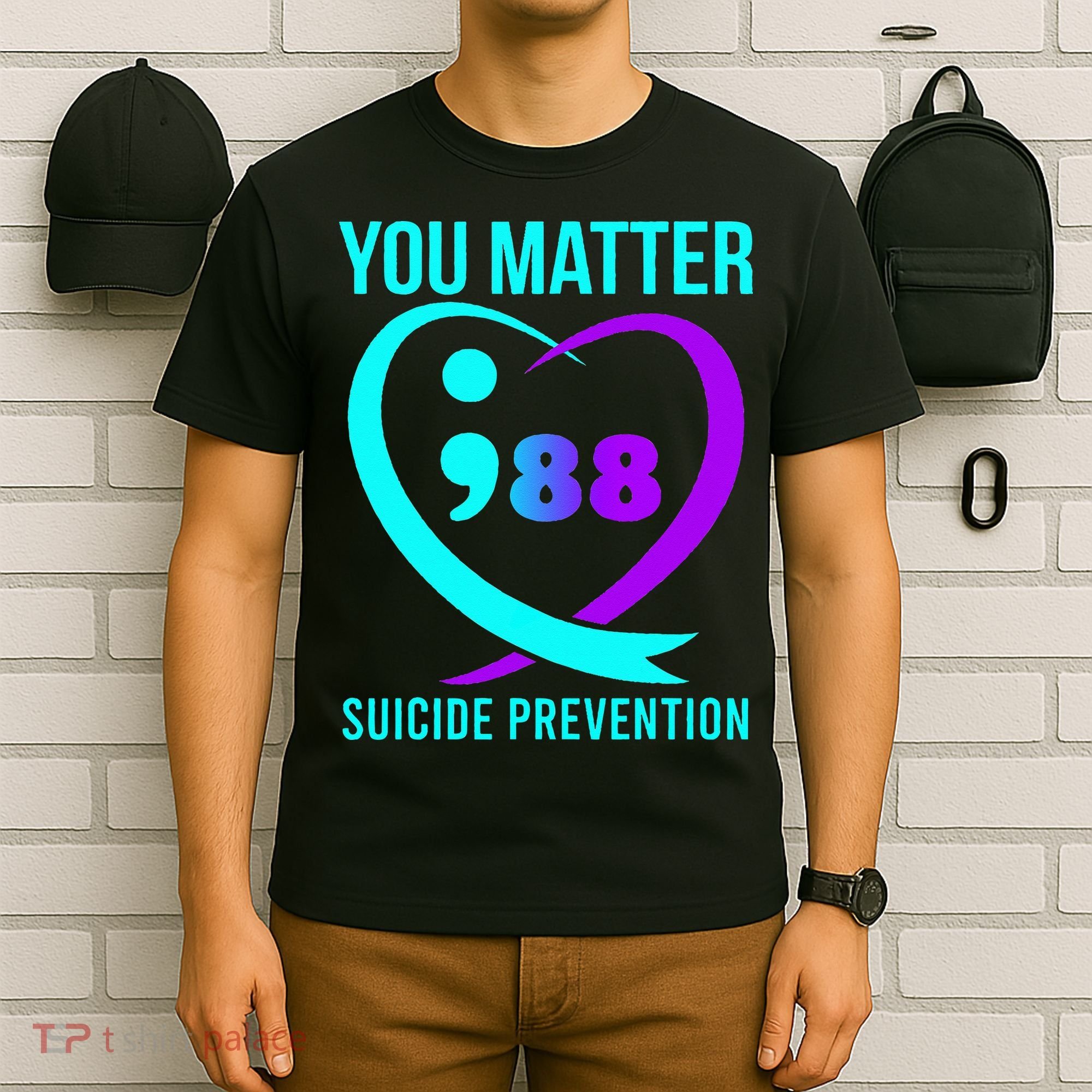 You Matter 988 Suicide Prevention Awareneess T-Shirt