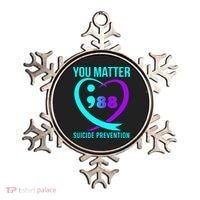 You Matter 988 Suicide Prevention Awareneess Ornament thumb 0