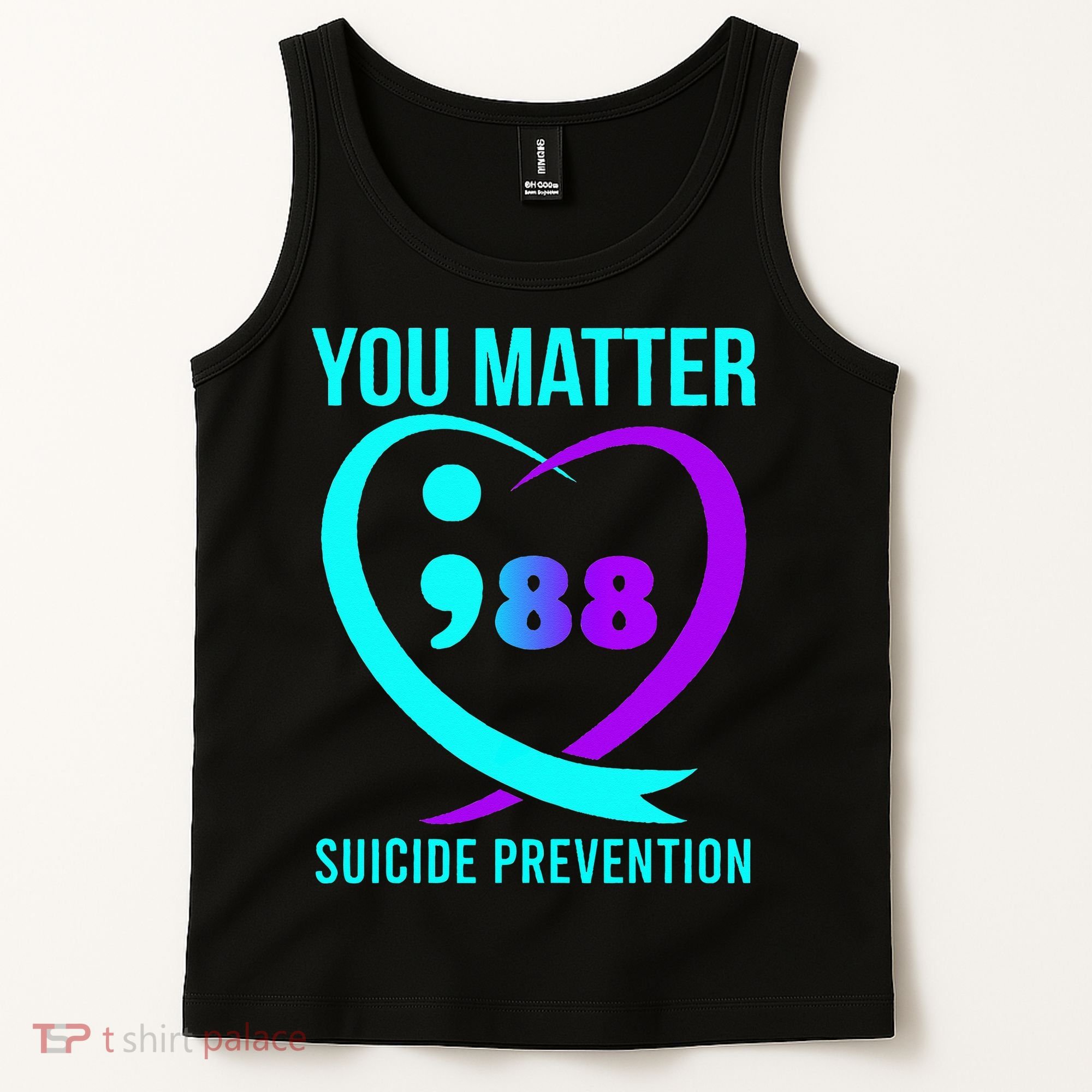 You Matter 988 Suicide Prevention Awareneess Tank Top