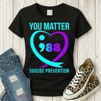 You Matter 988 Suicide Prevention Awareneess Women's T-Shirt thumb 3