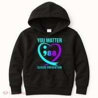You Matter 988 Suicide Prevention Awareneess Kids Hoodie thumb 0