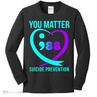 You Matter 988 Suicide Prevention Awareneess Kids Long Sleeve Shirt thumb 0