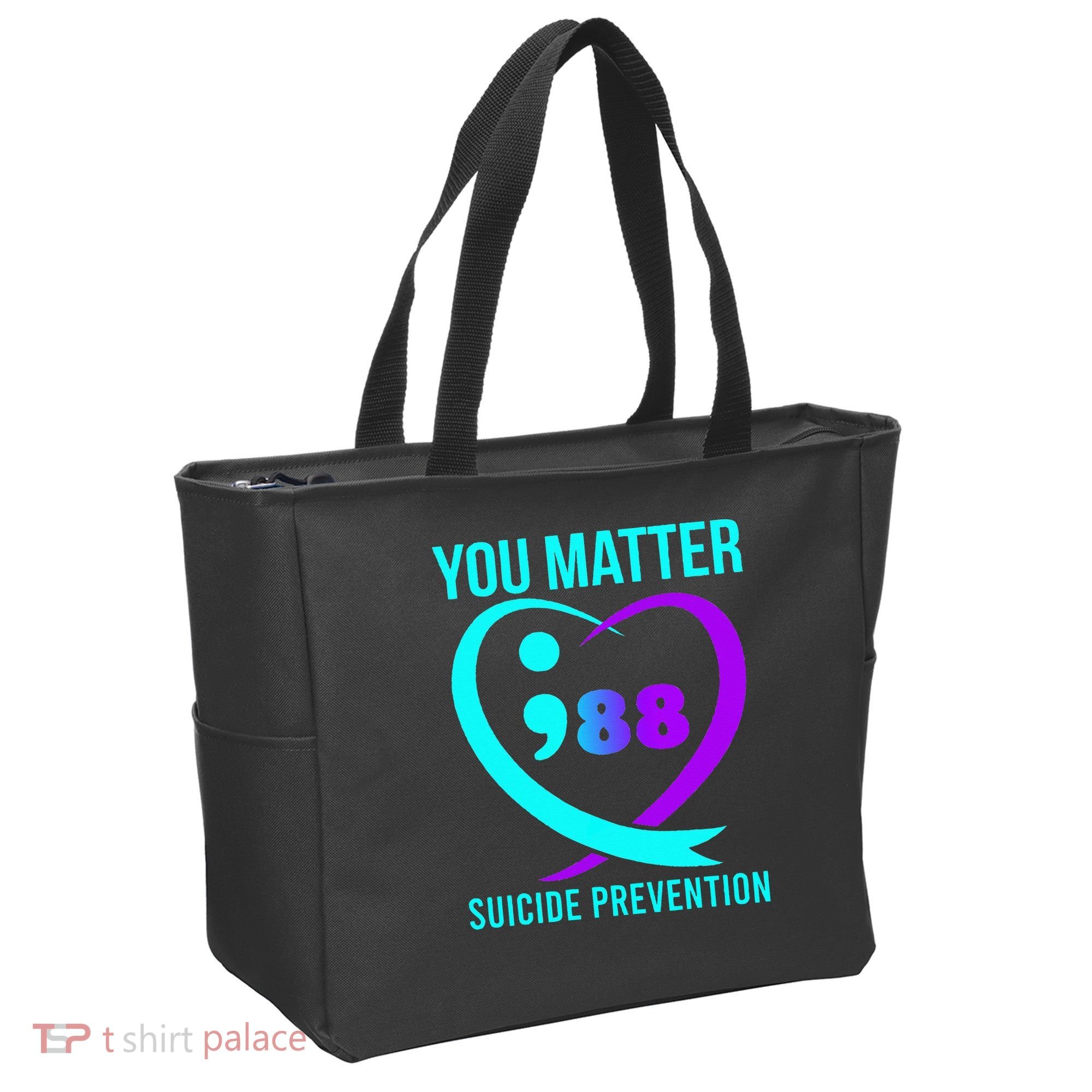 You Matter 988 Suicide Prevention Awareneess Tote Bag