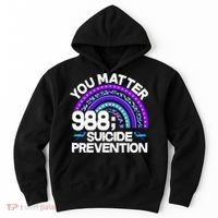 You Matter 988 Semicolon Suicide Prevention Hoodie thumb 0