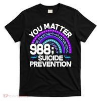 You Matter 988 Semicolon Suicide Prevention T-Shirt thumb 0