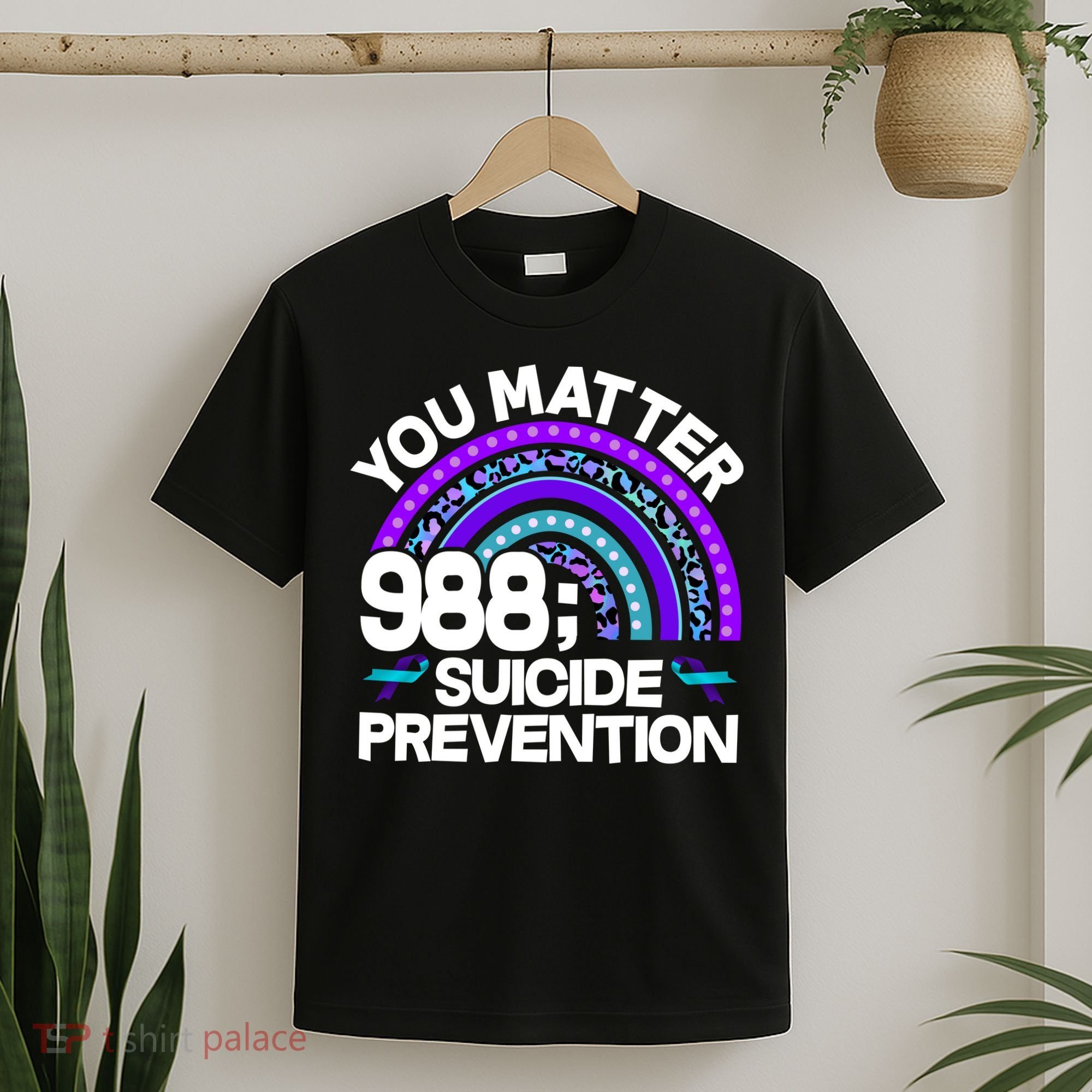 You Matter 988 Semicolon Suicide Prevention T-Shirt