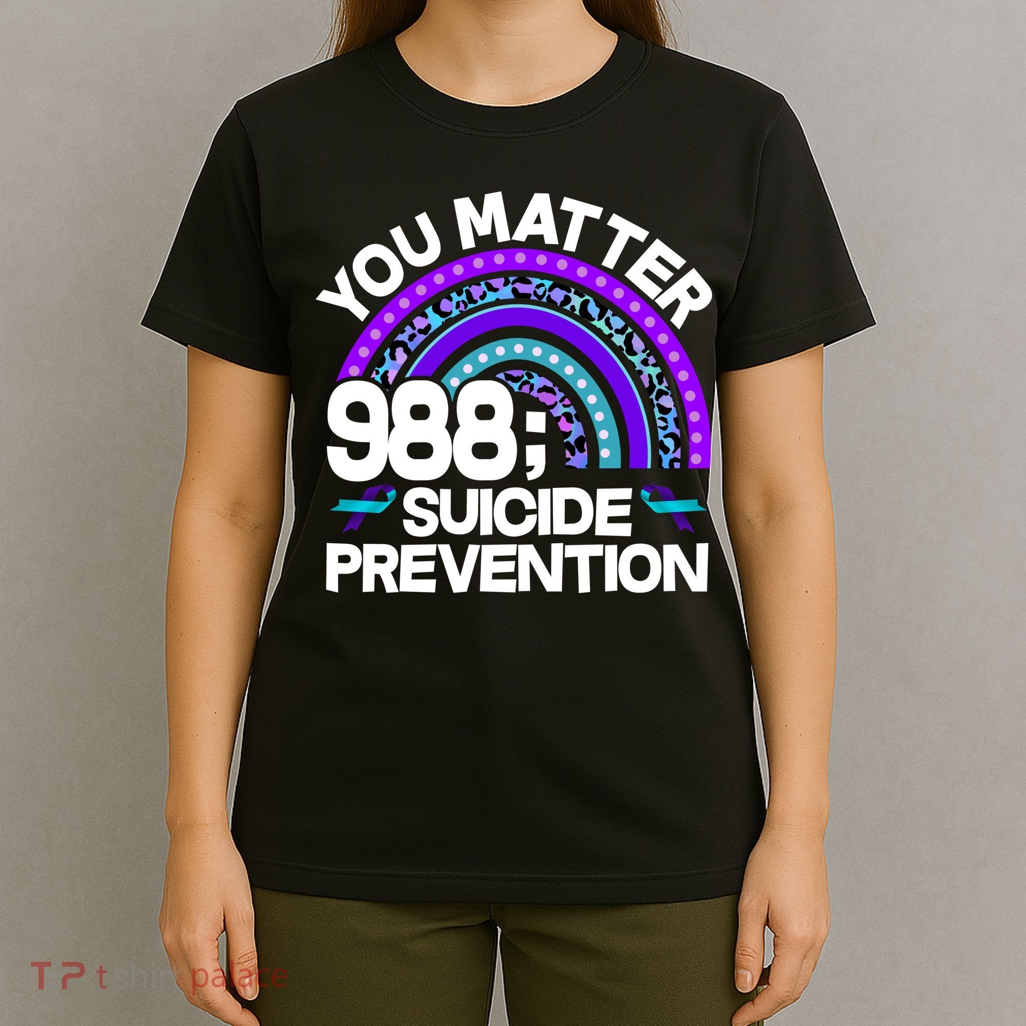 You Matter 988 Semicolon Suicide Prevention T-Shirt