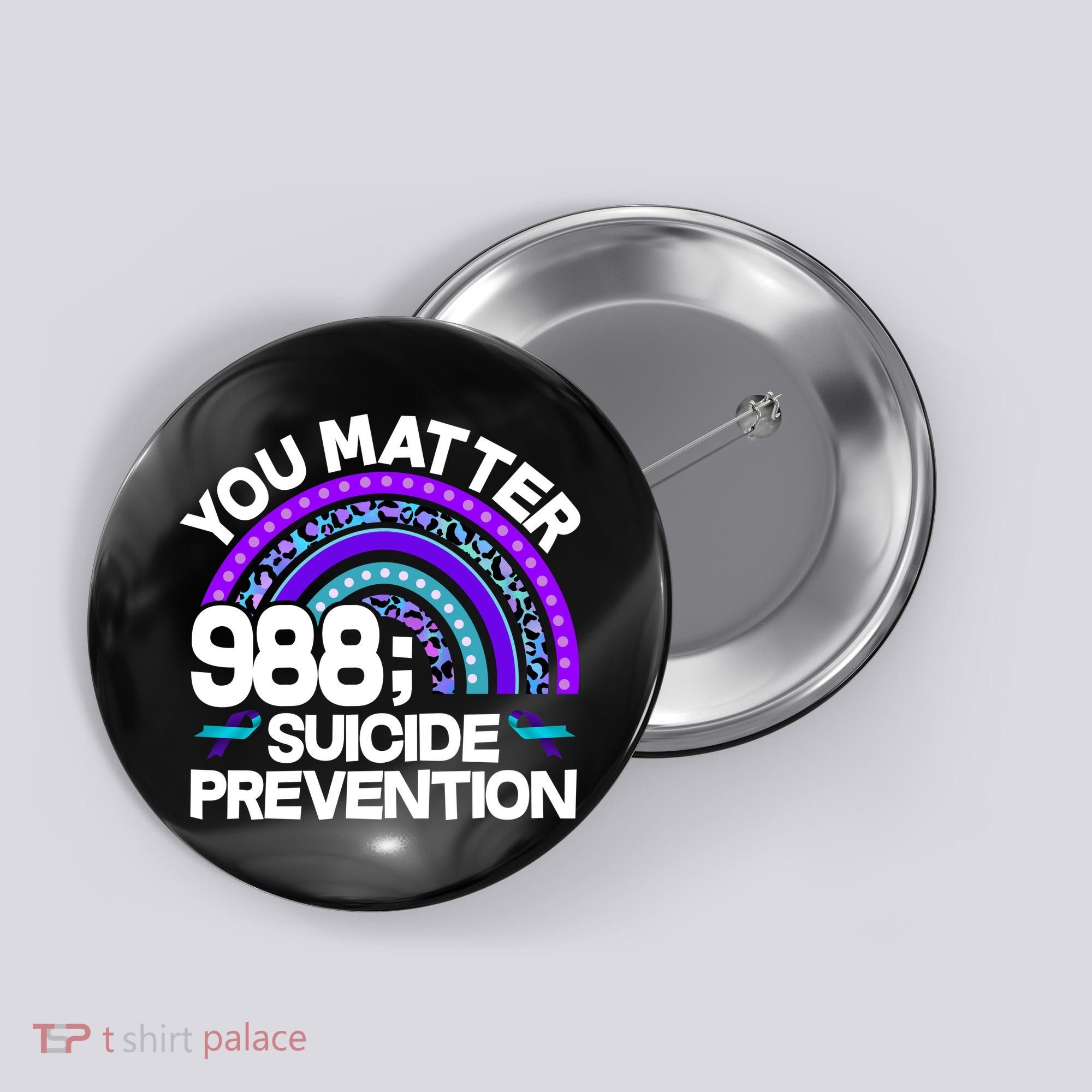 You Matter 988 Semicolon Suicide Prevention Button