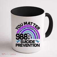 You Matter 988 Semicolon Suicide Prevention Coffee Mug thumb 1