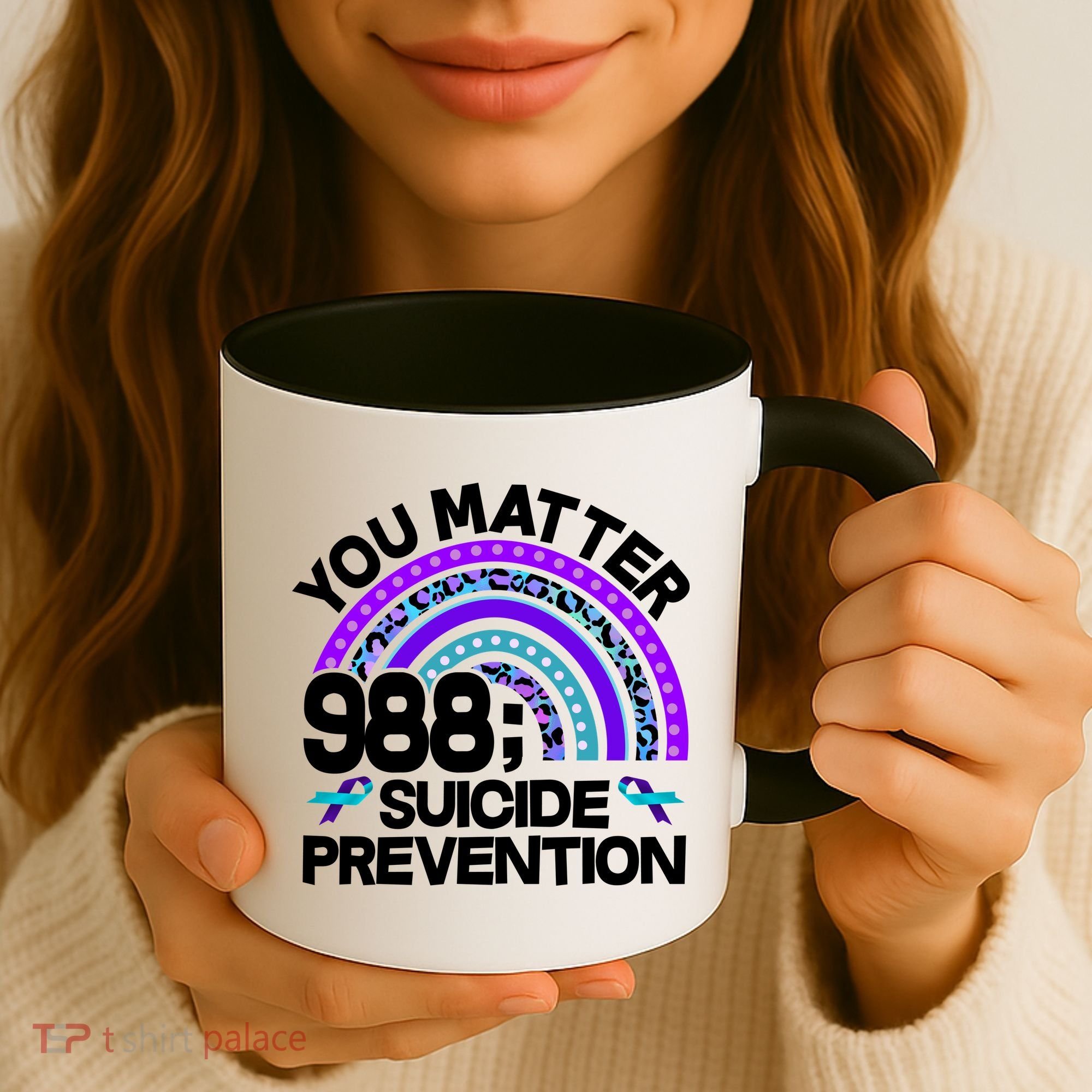 You Matter 988 Semicolon Suicide Prevention Coffee Mug