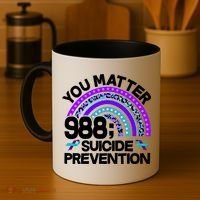 You Matter 988 Semicolon Suicide Prevention Coffee Mug thumb 4
