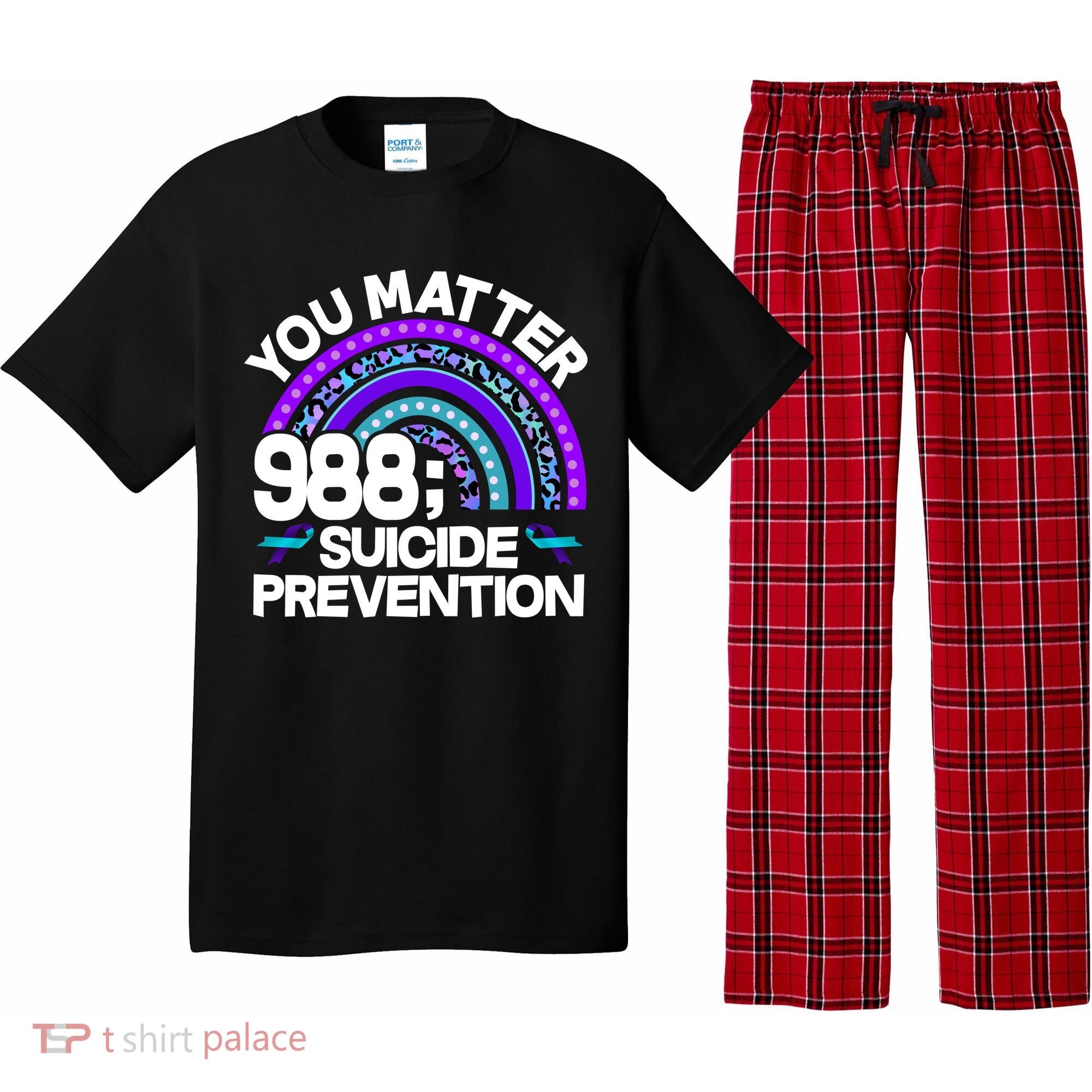You Matter 988 Semicolon Suicide Prevention Pajama Set