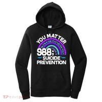 You Matter 988 Semicolon Suicide Prevention Women's Hoodie thumb 0