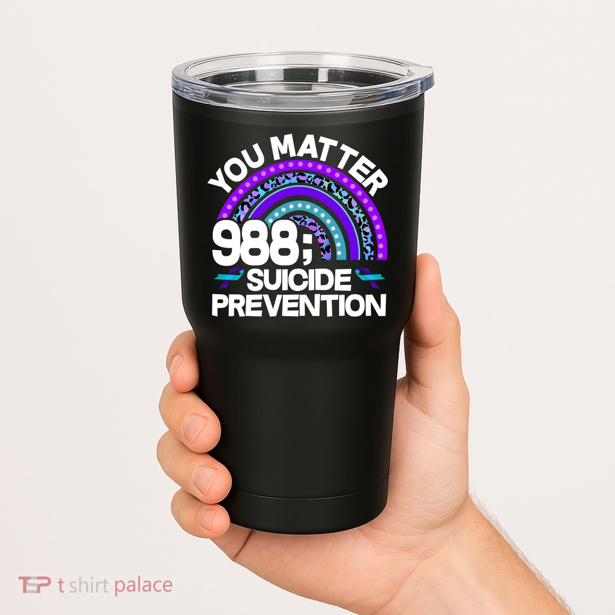 You Matter 988 Semicolon Suicide Prevention Tumbler