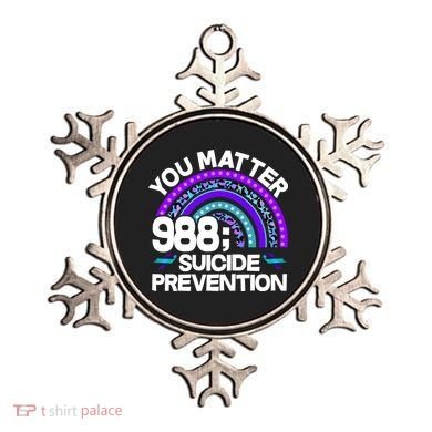 You Matter 988 Semicolon Suicide Prevention Ornament