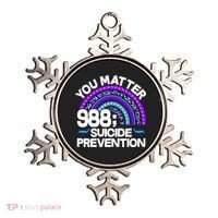 You Matter 988 Semicolon Suicide Prevention Ornament thumb 0