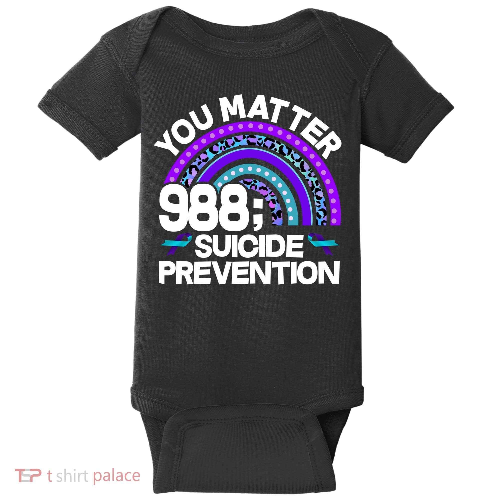 You Matter 988 Semicolon Suicide Prevention Baby Bodysuit
