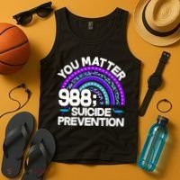 You Matter 988 Semicolon Suicide Prevention Tank Top thumb 4