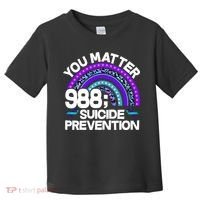 You Matter 988 Semicolon Suicide Prevention Toddler T-Shirt thumb 0