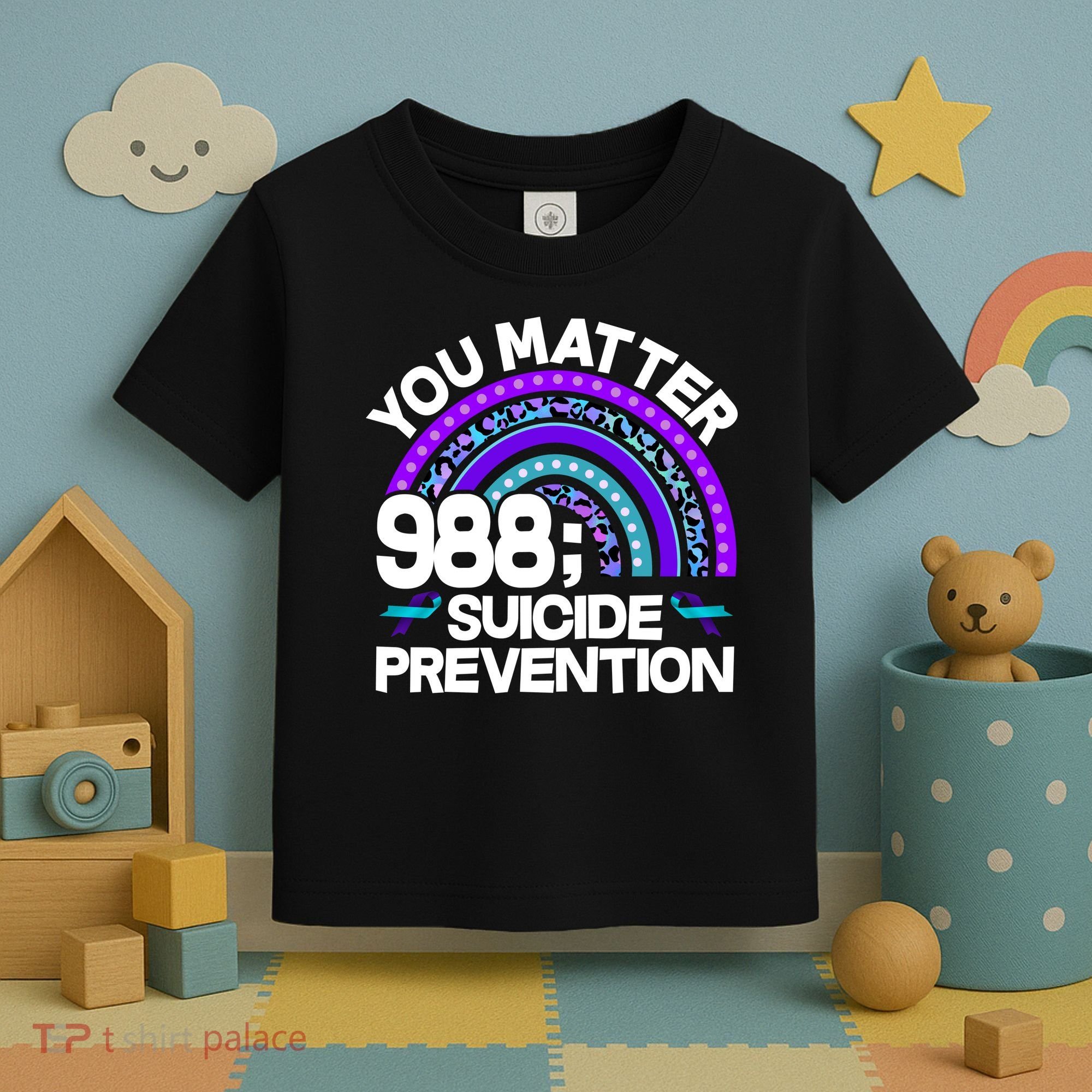 You Matter 988 Semicolon Suicide Prevention Toddler T-Shirt