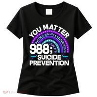 You Matter 988 Semicolon Suicide Prevention Women's T-Shirt thumb 0