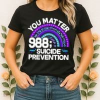 You Matter 988 Semicolon Suicide Prevention Women's T-Shirt thumb 2