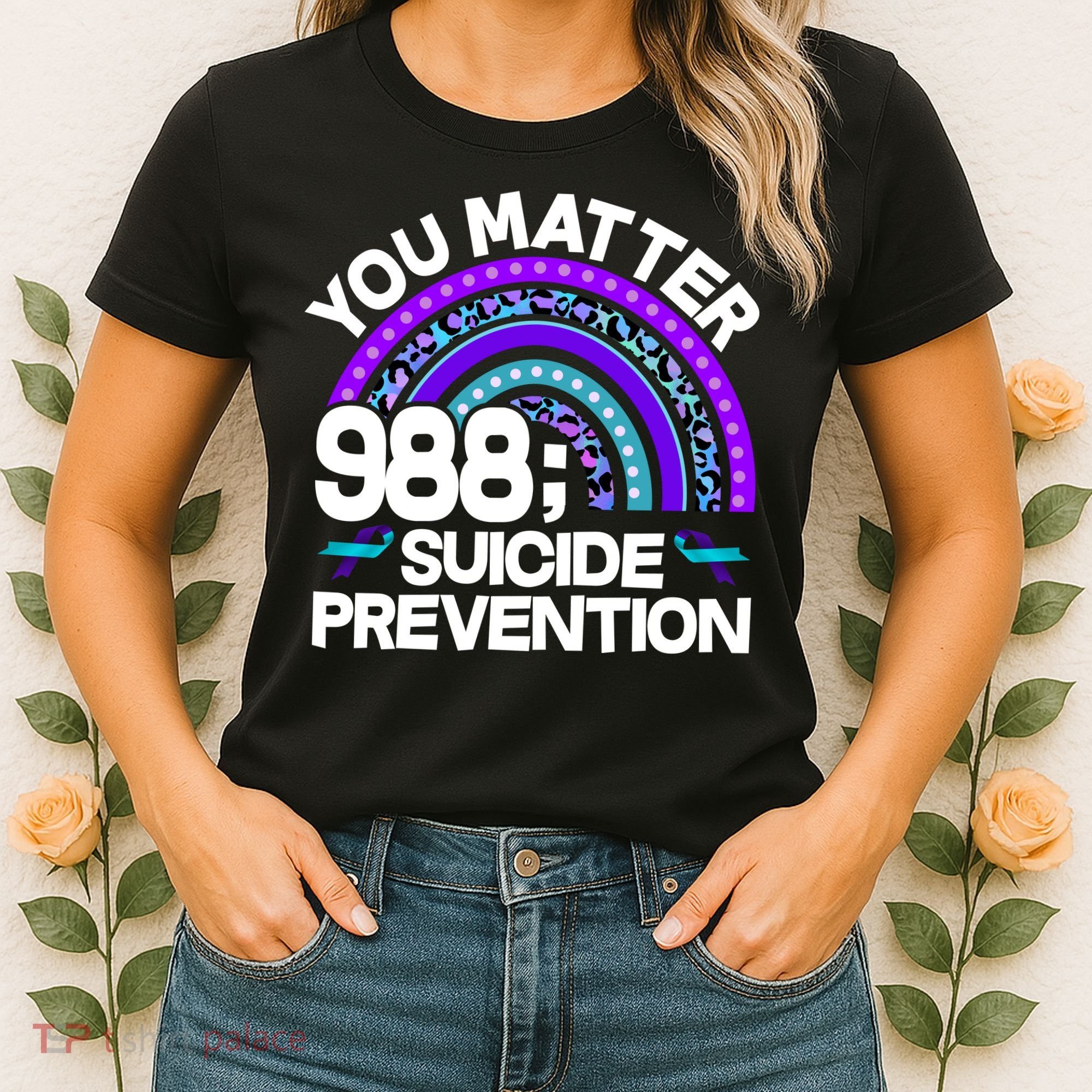 You Matter 988 Semicolon Suicide Prevention Women's T-Shirt