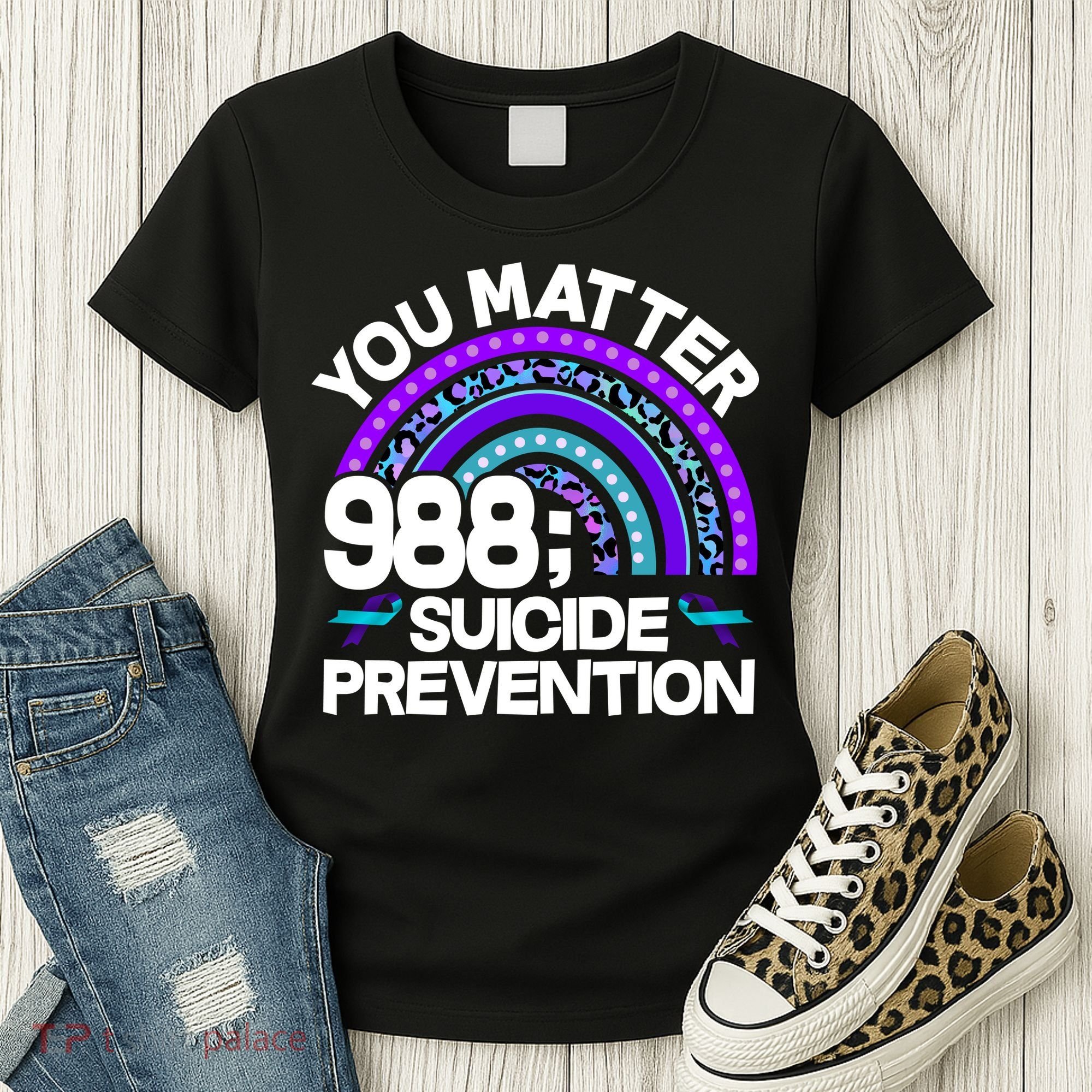 You Matter 988 Semicolon Suicide Prevention Women's T-Shirt