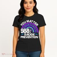 You Matter 988 Semicolon Suicide Prevention Women's T-Shirt thumb 4