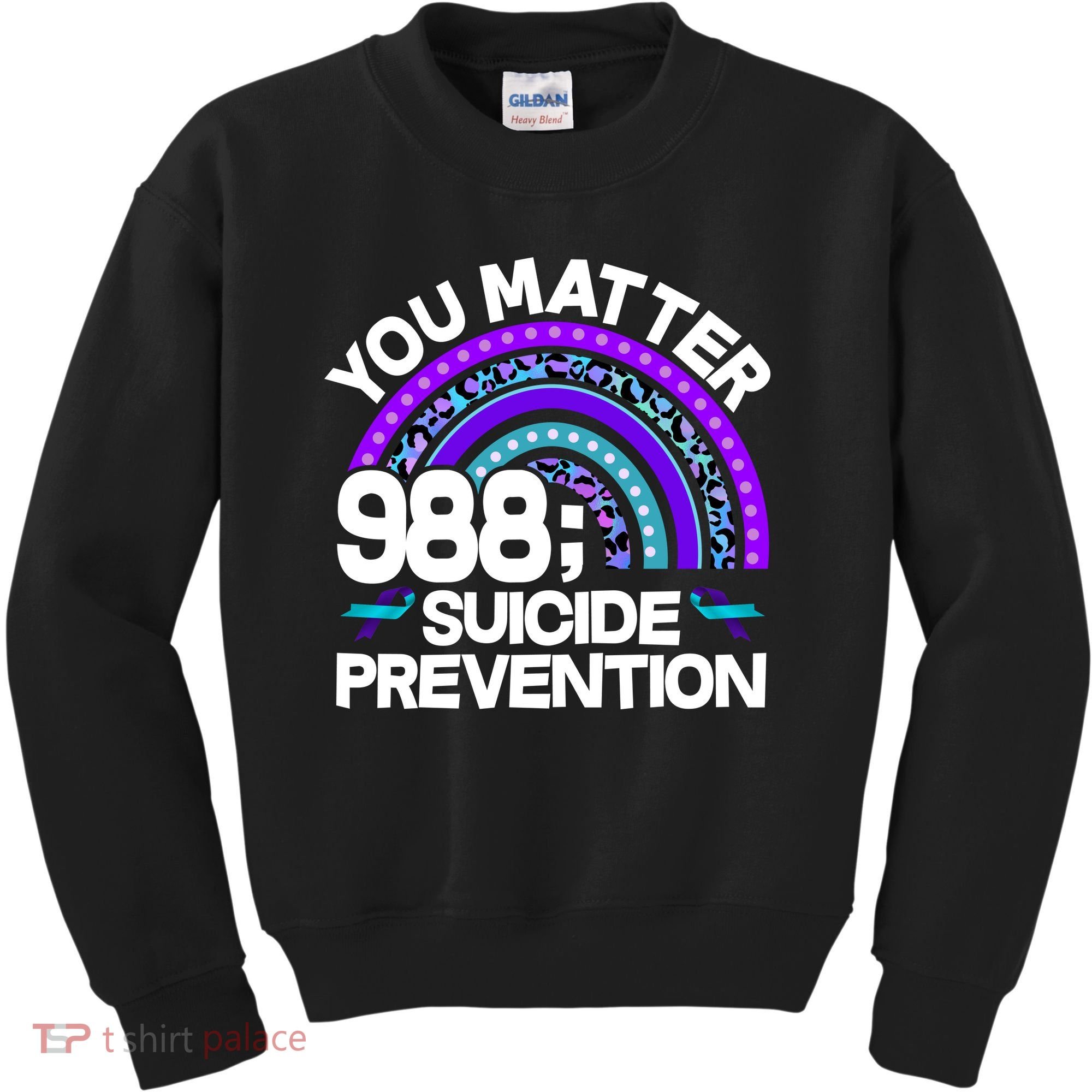 You Matter 988 Semicolon Suicide Prevention Kids Sweatshirt